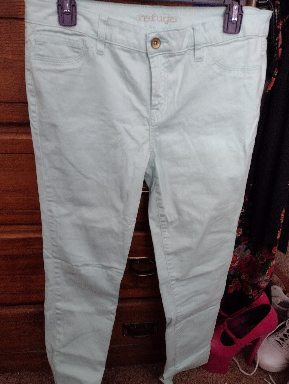 refuge Pastel Mint Skinny Jeans